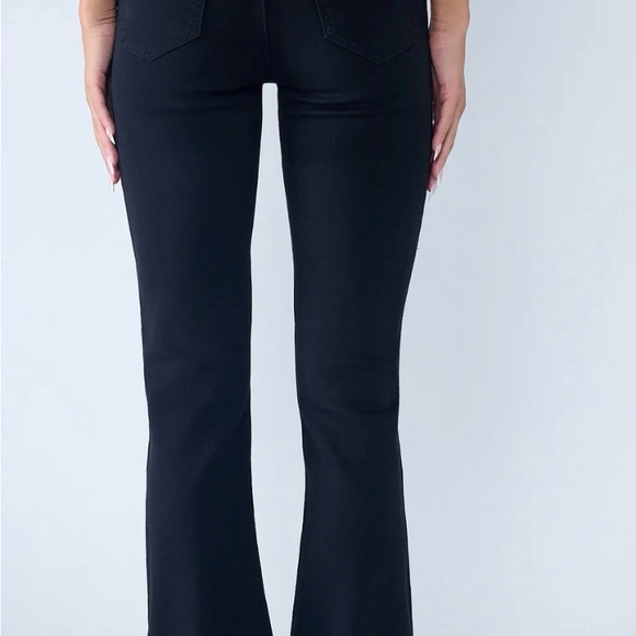 ENJEAN High-rise 5-pocket Black Bootcut Jeans Sz 25 NWT - Picture 2 of 3